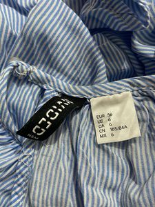 H&amp;M Striped Cold Shoulder Top