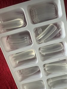 Transparent Artificial Nails With Sticking Glue