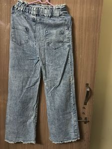 Wide Leg Denim Jeans