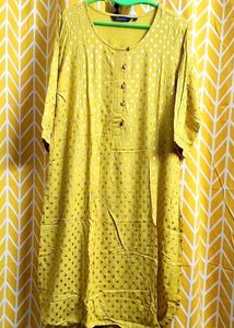 Fusion Yellow Printed Top