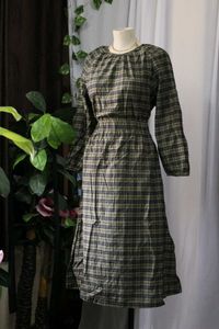 H&amp;M Plaid Midi Dress