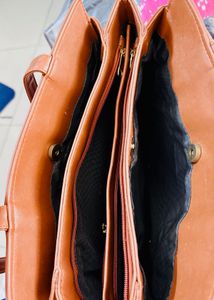 Miss Wish Brand Brown Handbag