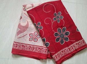 New Pure Cotton Printed Saree - Desi Charm!