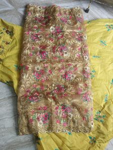 Floral Yellow Kurta
