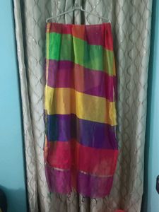 Women Poly silk Checkered Duppata