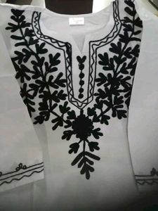 Embroidered White Top