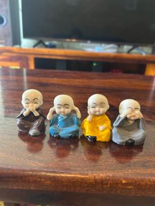 Set Of 4 Budhdha Monk