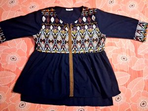 Boho Embroidered Tunic Top