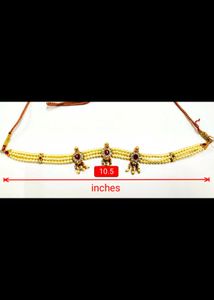 Pearl &amp; Gemstone Beaded Choker 10&#34;