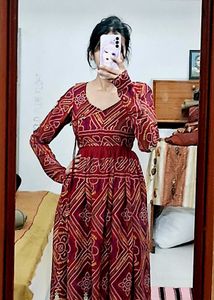 mahroon bandni kurta✨️🤌❤️