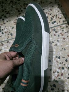 Sparx SM-976 Green Slip-On Shoes - Size 6