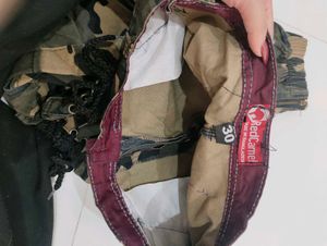 Camouflage or army cargo pants