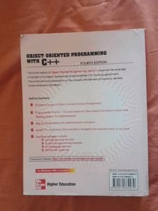 Object Oriented Programming with C++