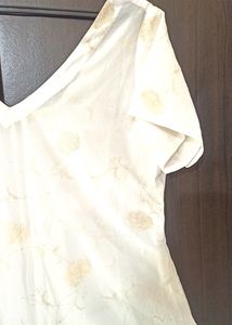 Women Sheer White Tailor Made Kurti Il B 42 I