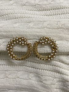 Pearl Hoop Earrings