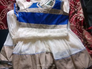 Frock For Wedding With Dupatta