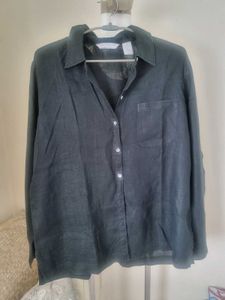 Light Black Linen Shirt