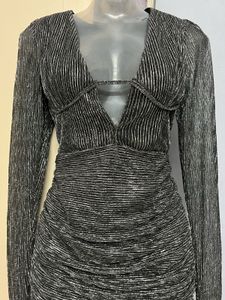 Pintrest Sparkly Silver Mini Dress