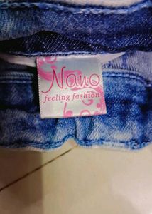 Girls Embroidered Denim Jeans