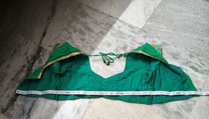 Emerald Green &amp; Gold Embellished Saree