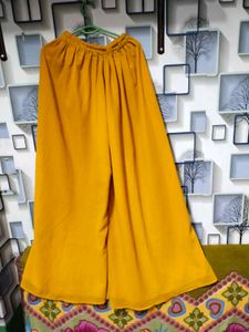 Mustard Floral Embroidered Dress