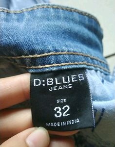 Blue Ribbed Jeans