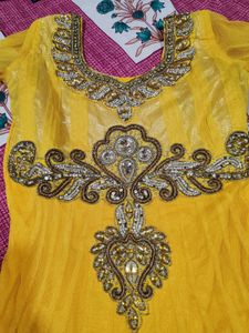 Yellow Anarkali Dress