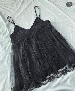 Black Lace Cami Top