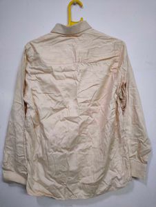 Men&#39;s Cream Button-Down Shirt