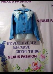 premium quality 😊 Blue Knit party wear sweater