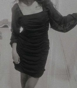Black Bodycon Mini Dress