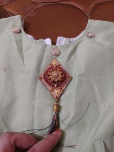 Girls Floral Dress with Pendant