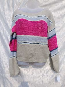 Striped Knit Pullover 💜