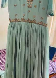 Sage Green Embellished Dress