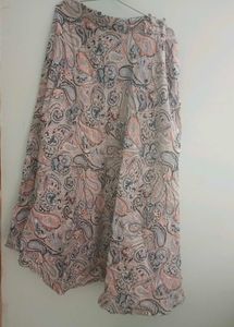 Paisley Print Midi Skirt