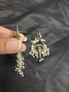 Ganesha Silver Earrings