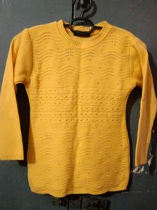 Woollen Top For Under 10 Years Old Girls To Wear