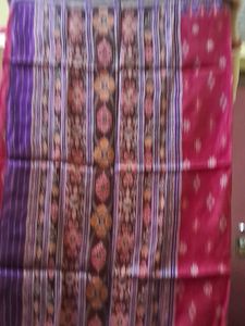 Khandua Pata Pink Saree