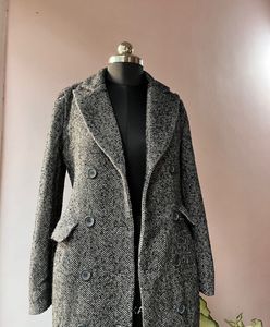 Elegant Grey Trench Coat