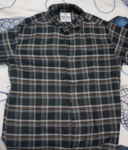 Grunge Checked Shirt L size unisex