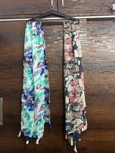 Floral Print Scarves (Set of 2)