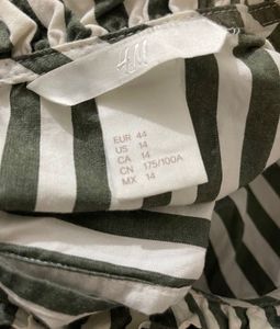 H&amp;M Pintresty Green Striped Top
