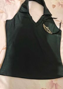 Black Halter Top
