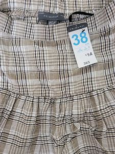 Light Brown Shade Checks Skirt