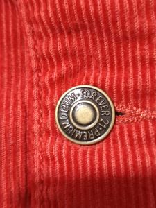 😍Red Corduroy Button-Down Dress😍