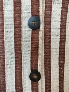 Striped Button-Down Mini Dress