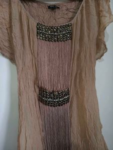 Beaded Fringe Top Size 32- 34 inches S/M