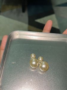 Cute White Pearl Studs