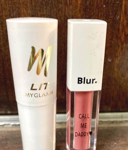 MyGlamm &amp; Blur India Lipstick Combo Of 2
