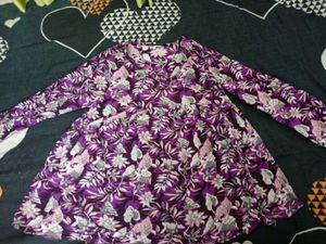 Purple Short Kurta